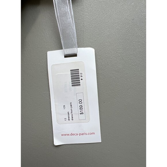 Deca Paris Scoop Neck Tunic Tank Dress Size 2 Sleeveless Semi Sheer Green NEW - Picture 3 of 8